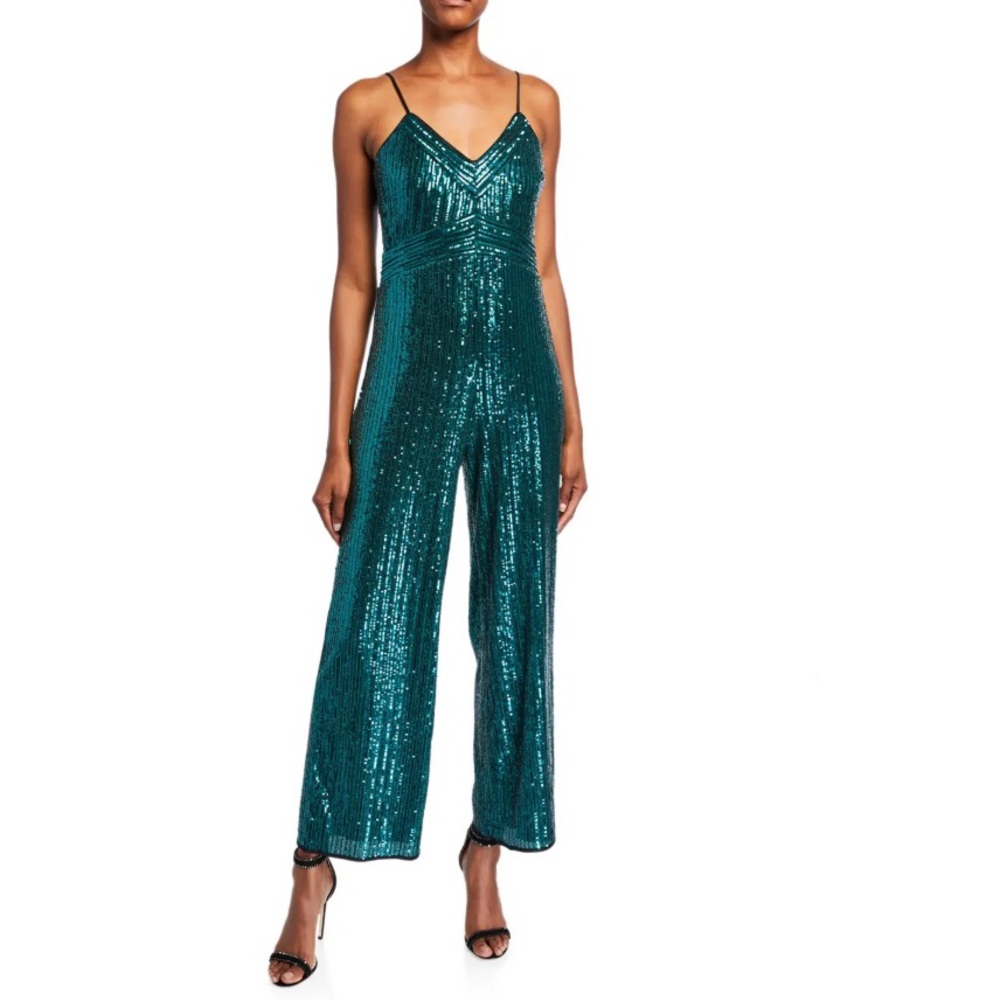 Saylor Louisiana Sequin V-Neck Cami Jumpsuit